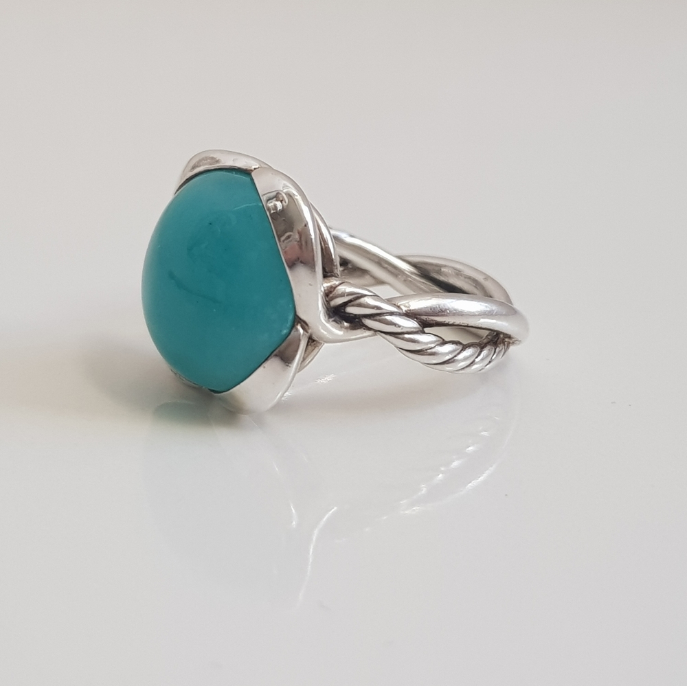 David Yurman Continuance Amazonite Ring - image 4